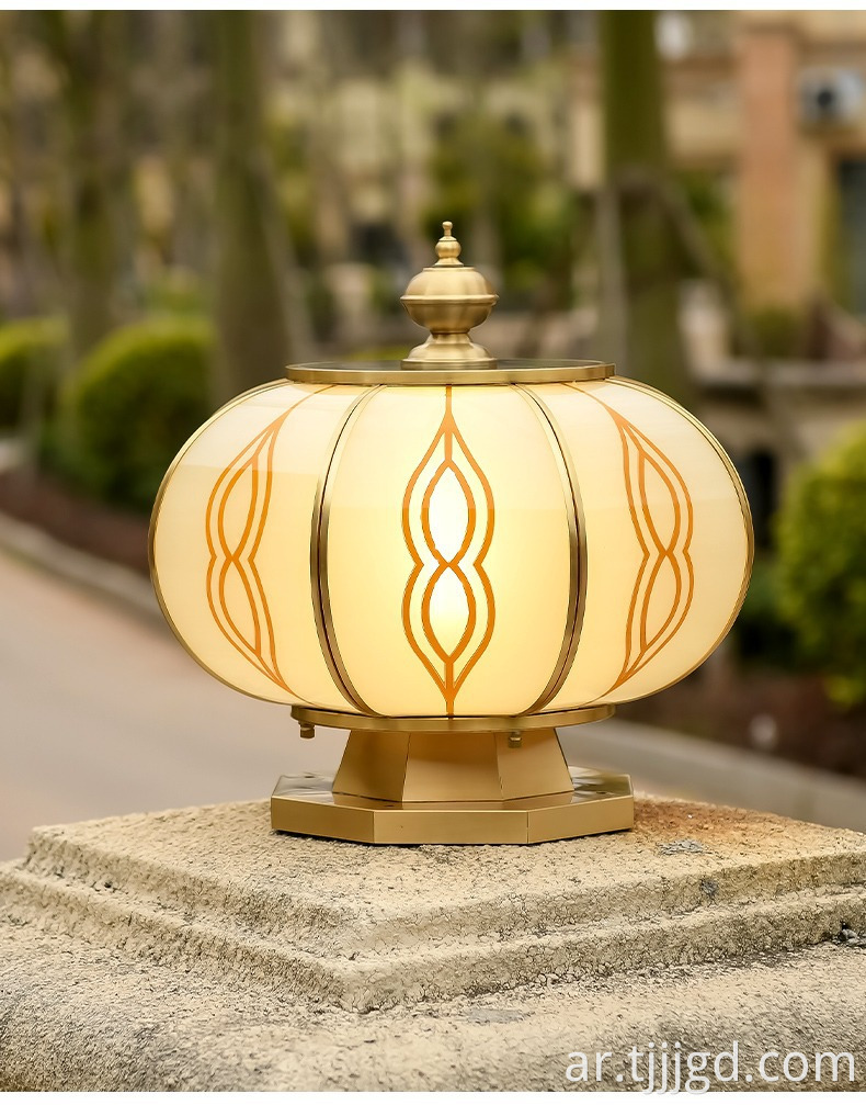 LED Solar Pillar Lights Outdoor